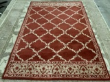 Pier 1 Imports wool rug tapis, 5ft. X 8ft. , made in India.