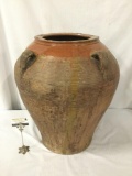 Large vintage four-handled vase, piece has some wear, see pics. Approx. 24x24x26 inches.