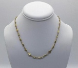 Gold nugget necklace with 14k gold filled chain. Tested as real gold nugget. Weighs 17.0 grams.