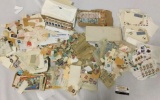 Collection of hundreds of US and Foreign vintage and modern postage stamps, postcards, and more!