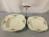 2 Rosenthal - Selb-Germany Sanssouchi US Standard design 10 Rosen, serving bowls