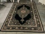 Wool carpet, unmarked, nice condition, approx 79 x 116 inches. Matches previous auction.