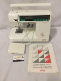 Elna 6003 Quilters Dream sewing machine with foot pedal. Tested and working. approx 16x14x7.5 in.