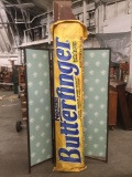 Huge Nestle Butterfinger wood & foam candy bar replica advertising piece w/canvas wrapper.