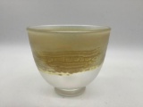 Marc Boutte studio art glass bowl. Measures approx 4x4x4 inches.