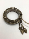 Antique Turkaman tribe bracelet from Afghanistan. Approx 3x3x1 inch.