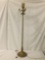 Gold tone faux-candle floor lamp, main light tested & working.