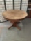 Vintage round oak dining table. approx 42x42x30 inches