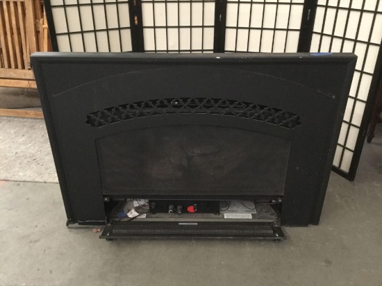 Heat and Glo electric fireplace. Sold as is.