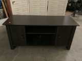 Modern entertainment center / TV stand with 2 cabinets, approx 17 x 43 x 20 inches