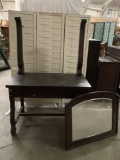 Antique dressing table with mirror, shows wear, assembly is required, sold as is,