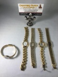 Lot of 5 watches; Citizen, Disney - Mickey Mouse, Anne Klein, Monado, Diamond Caravelle