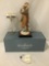 Original 1993 Florence Giuseppe Armani signed figurine of a woman & her dog w/ box/tag made in Italy