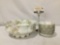 13 pieces of...Haviland Limoges china. Serving bowl measures approx 11x9.5 inches.