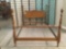Vintage wooden full size 4 poster bed frame, approx. 82.25x57.75x52.5 inches.