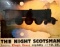 Framed train poster by Alexeieff- The Night Scotsman - Leaves Kong?s Crossing Nightly