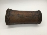 Antique copper Asian wrist guard / bracelet. Approx 6x3x3 inches.