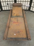 Vintage wooden Snap-On crawler No.JC-15, shows wear, see pics, approx. 36x16x12 inches.