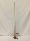 Vintage brass fanfare trumpet. Approx 45x4.5x4.5 inches.