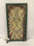 Antique High Score Rollett bagatelle pinball game. Approx 26x14 inchesR