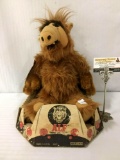 Vintage Coleco Industries Inc. ALF TV show plush toy in original box w/tag, approx. 12x12x14 inches.