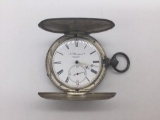 J.G. Bradley & Co Liverpool vintage pocket watch. Missing glass face cover. Approx 3x2.5x0.5 inches.