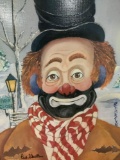 Winter Wonderland - framed Red Skelton ltd ed repro canvas print w/COA, #'d 1028/5000 & signed