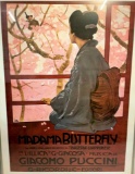 Framed Italian lithograph by Nuova Arti Grafiche Ricordi - Madame Butterfly (Madama Butterfly)