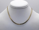 10k yellow gold chain necklace. Ttw 13.3 grams. Approx 16 inches.