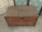 Vintage hand made wooden chest. Approx 30x17x15 inches.
