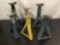 Collection of 6 vintage jack stands.