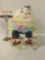 Vintage Bico China Humpty Dumpty cookie jar, approx. 11x7x7 inches.