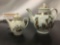 2 vintage hand painted teapots.