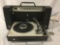 Vintage GE General Electric- Wildcat portable solid state phonograph turntable. Working/sold as is