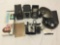 Collection of 4 vintage box cameras. Cine-Kodak, Spartus, Falcon and more. Untested.