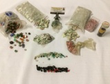 Collection of minerals, blue-rock, glass beads, and other misc. crystals/stones - nice selection!