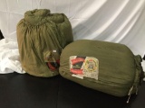 2 vintage sleeping bags: Oregon 100th Anniversary Celebration Hirsch-Weis Centennial sleeping bags