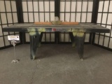 Craftsman router table No.25444, made in U.S.A, shows wear, see pics, approx. 34x14x14 inches.