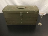 Vintage Park metal tool box.