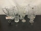 Collection of 6 crystal pieces. Tiffany, D?Arques and more.