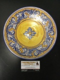 Hand painted wall hanging Spanish plate.