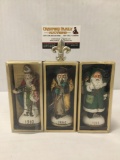 Vintage Christmas Savings Club Santa ornaments