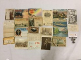 Large collection of antique and vintage photos, souvenir drawing folders, and more.