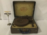 Vintage Symphonie No.712 portable record player from Radio and Electric Corp. of Boston, Mass.