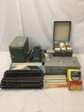 Argus 300 slide projectors, slide magazines, previewer, and more!