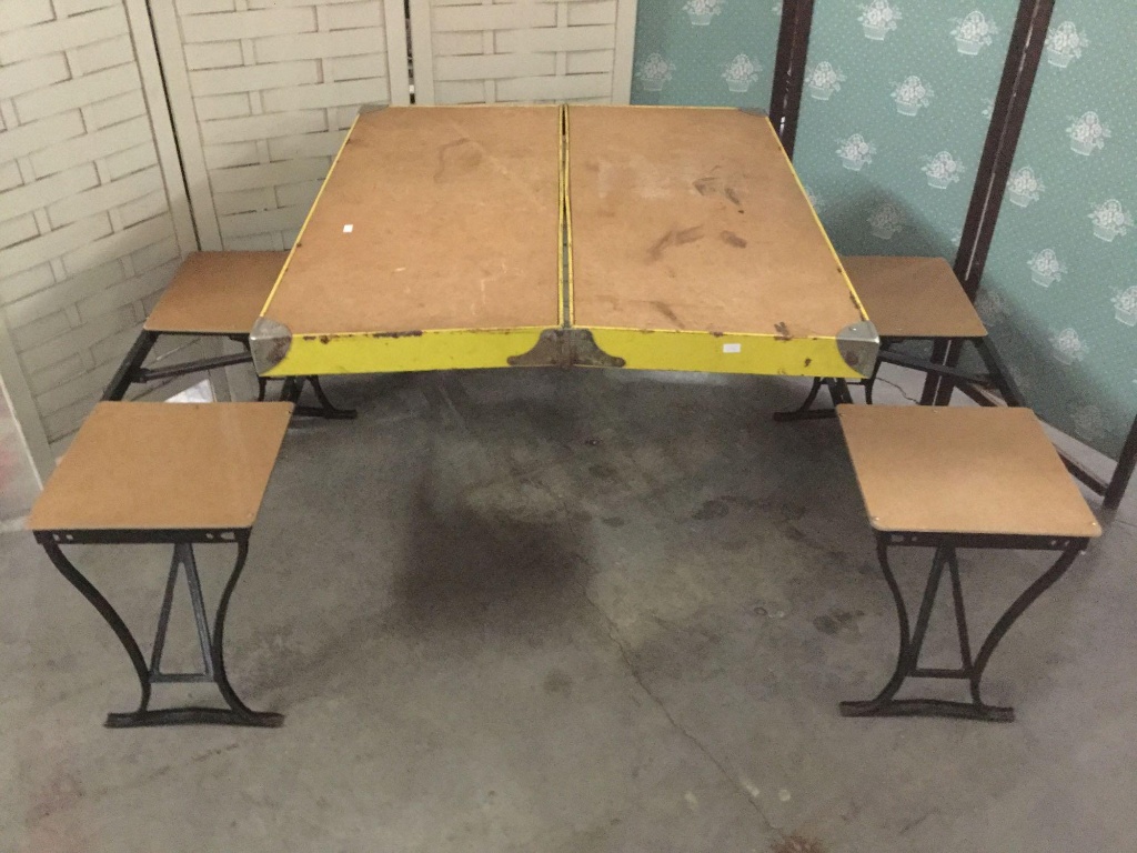 handy table and chair set milwaukee stamping company