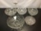 5 pc crystal & glass lot incl. leaded crystal bowls w/ classic design, footed dish +