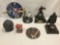 Star Wars animated coin banks and home decor lot - see desc