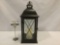 Modern electric candle light w/ hanging lantern design, tested & working.
