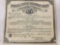 Antique 1918 certificate from the Passionist Fathers Purgatorial Society